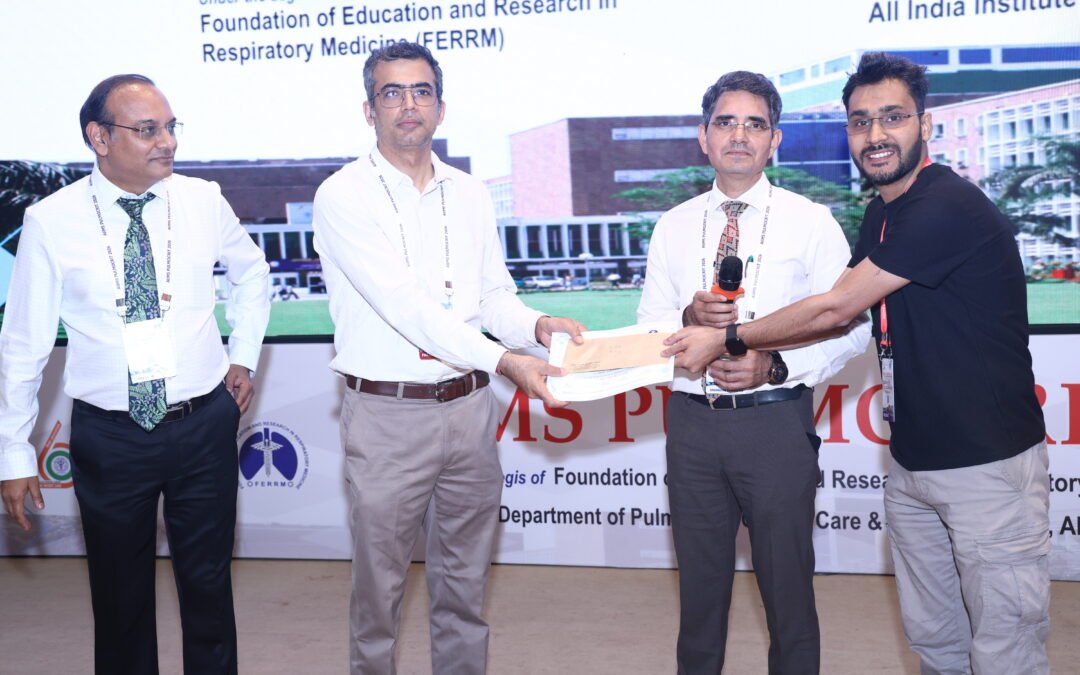 First Prize at AIIMS Pulmocrit 2026 National Conference